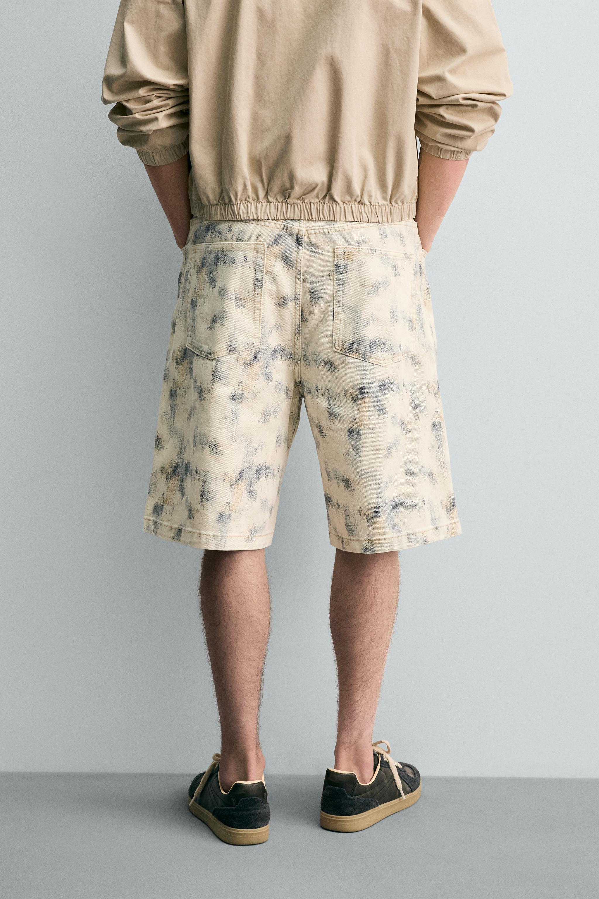 ABSTRACT PRINT RELAXED FIT SHORTS